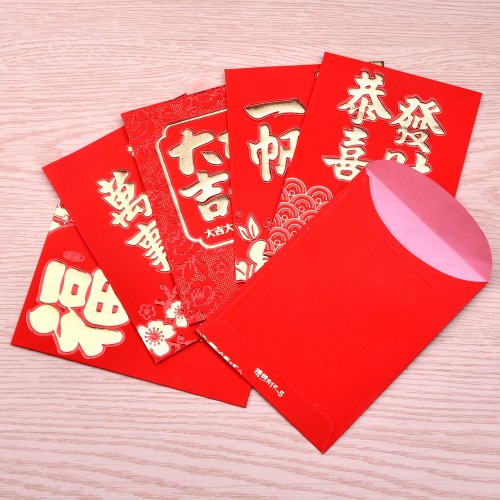 6Xcute Chinese new year red packet red envelope 2019 year of the pig luckyF Jw 